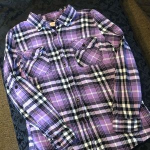 Purple flannel sz.XL